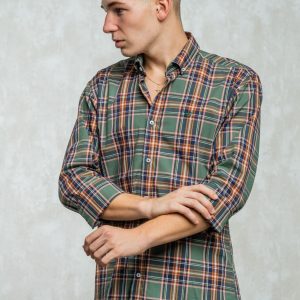A LA VAQUERA Camisa Cuadros Verde Botella