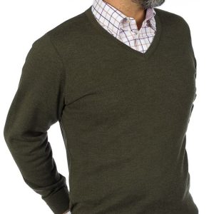 Pasión Morena jersey de caza básico hombre marrón